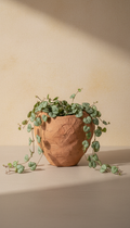 String of Hearts in Hand-Thrown Clay